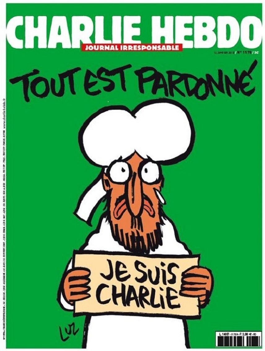 Portada Charlie Hebdo tras el atentado terrorista. 