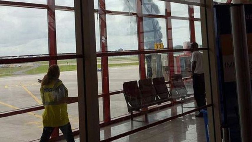 Una de las primeras imágenes compartidas en redes sociales desde el terminal aéreo José Martí, de La Habana, Cuba.&nbsp;