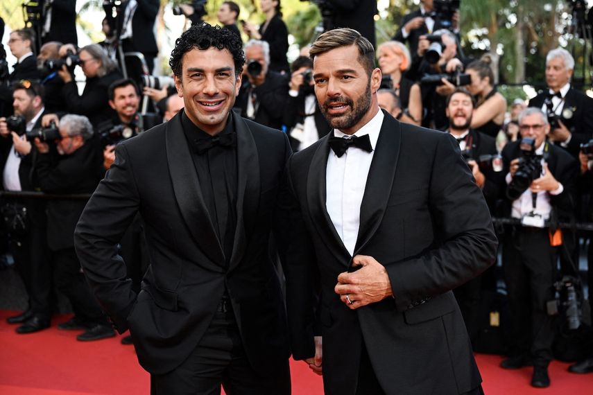 Ricky Martin y su esposo, el artista de origen sirio Jwan Yosef.&nbsp;