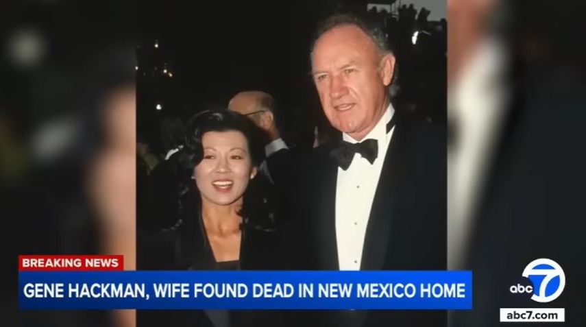 El actor Gene Hackman y su esposa Betsy Arakawa.