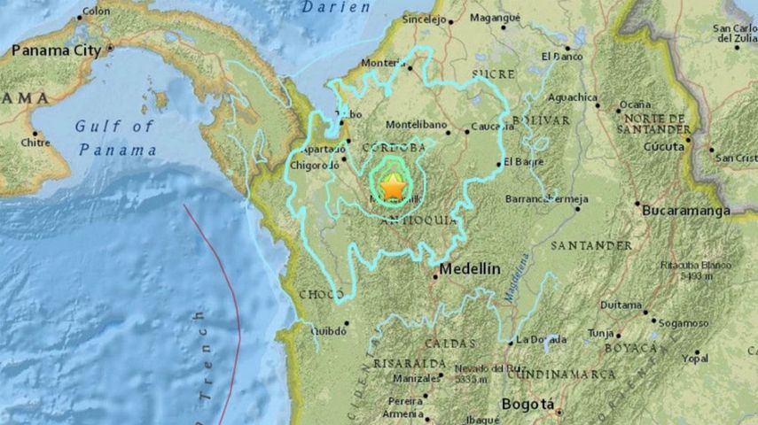 El terremoto ocurrió a las 02.49 hora local, a una profundidad de 142 kilómetros.