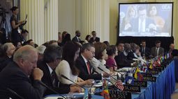 Vista general de la vigésima novena reunión de consulta de Ministros de Relaciones Exteriores de la Organización de los Estados Americanos realizada en la&nbsp;OEA&nbsp;el miércoles 31 de Mayo de 2017, en Washington DC, EEUU.&nbsp;