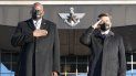 El secretario de Defensa de Estados Unidos, Lloyd Austin (izquierda) y el ministro de Defensa de Corea del Sur, Suh Wook, durante una ceremonia de bienvenida en el Ministerio de Defensa surcoreano, en Seúl, Corea del Sur, el 2 de diciembre de 2021. El secretario de Defensa de Estados Unidos, Lloyd Austin (izquierda) y el ministro de Defensa de Corea del Sur, Suh Wook, durante una ceremonia de bienvenida en el Ministerio de Defensa surcoreano, en Seúl, Corea del Sur, el 2 de diciembre de 2021.