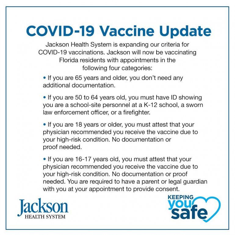 Hospital Jackson anuncia nuevos criterios de vacunación. 