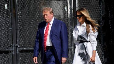 El expresidente Donald Trump y su esposa Melania.&nbsp;