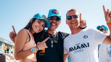 (Anna Glennon, Marc Anthony and Erik Stark)