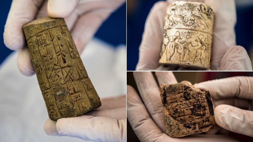 Estas antigüedades forman parte de la primera repatriación de elementos culturales a Irak desde marzo de 2015.