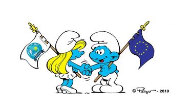 Los&nbsp;Pitufos&nbsp;pueden ser pequeños en tamaño, pero pueden marcar una gran diferencia trabajando.