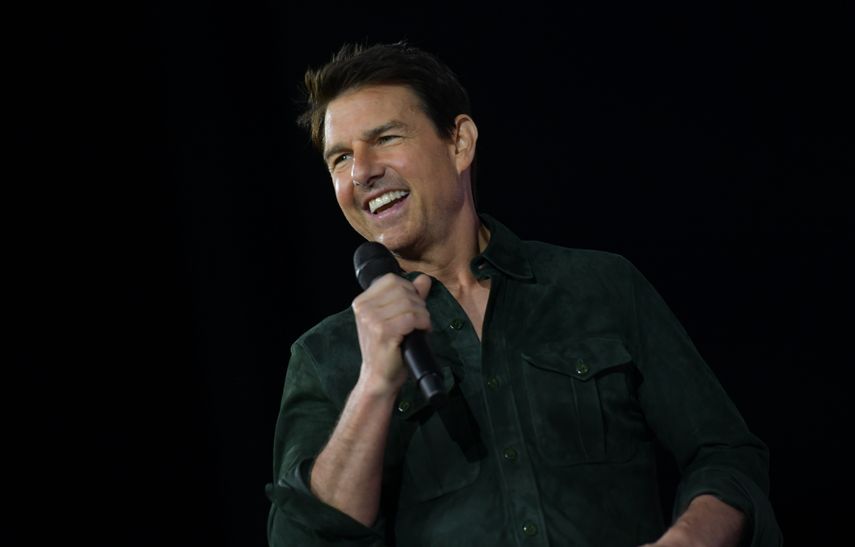 El actor estadounidense&nbsp;Tom Cruise durante una sorpresiva presentaci&oacute;n en el Convention Center en San Diego, California.