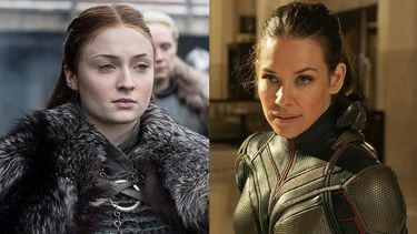 Sophie Turner y Evangeline Lilly
