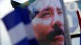 Imagen en una pancarta del dictador sandinista Daniel Ortega.