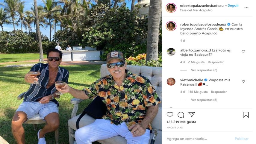 Los actores Roberto Palazuelos y Andrés García.&nbsp;