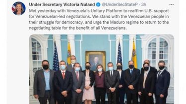 La secretaria de Estado adjunta para Asuntos Políticos, Victoria Nuland reiteró el apoyo de EEUU, al tiempo que apuntó que seguirá del lado de la lucha por la democracia en Venezuela.