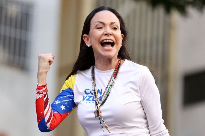 La dirigente opositora de Venezuela, María Corina Machado.