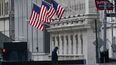 Imagen de la fachada del edificio que alberga la Bolsa de Nueva York.