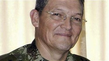 General Rubén Darío Alzate, comandante de la Fuerza de Tarea Titán, secuestrado en el departamento del Chocó por las FARC cuando visitaba vestido de civil Las Mercedes, un remoto caserío a quince kilómetros de Quibdó, capital del Chocó (oeste). (Foto E