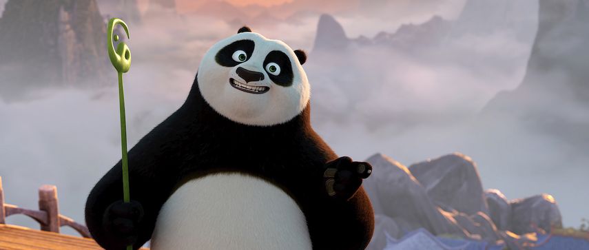 Po, con la voz de Jack Black, en una escena de Kung Fu Panda 4 de DreamWorks Animation.&nbsp;