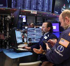 Sesión en la Bolsa de Wall Street.
