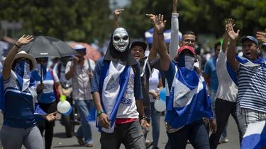 Protesta contra el Gobierno de Daniel Ortega, en Nicaragua.