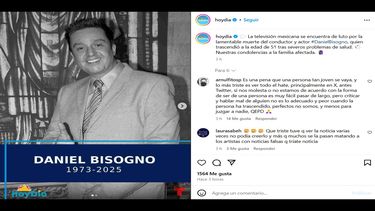 El presentador mexicano Daniel Bisogno.