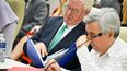 El representante especial de la Unión Europea para los Derechos Humanos, Eamon Gilmore, asiste a una reunión con el régimen de Cuba.