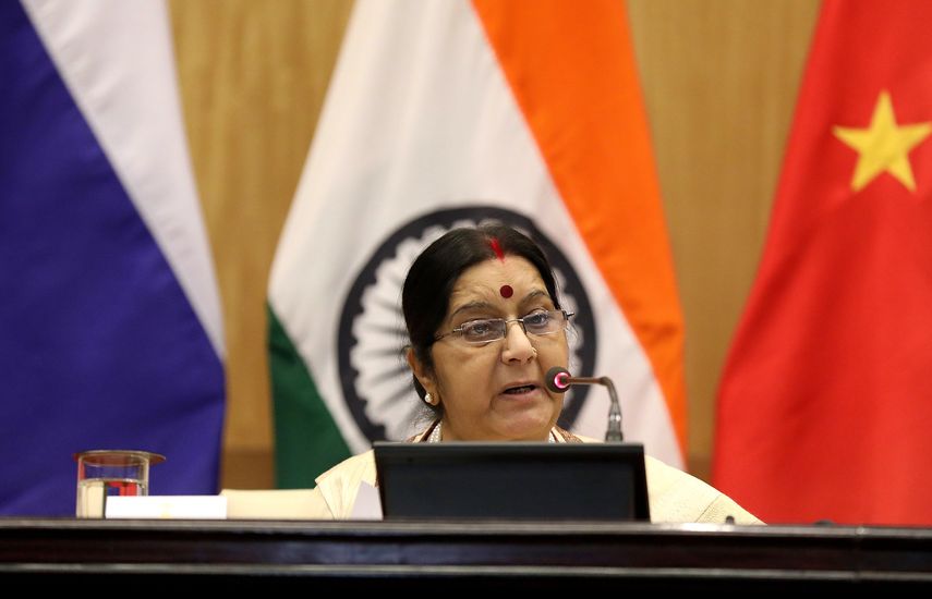 Sushma Swaraj, ministra india de Exteriores.