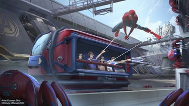 En esta ilustraci&oacute;n difundida por Disneyland Resort, un concepto para la atracci&oacute;n Spider-Man Adventure en el pr&oacute;ximo Avengers Campus de Disney California Adventure Park en Anaheim, California.&nbsp;