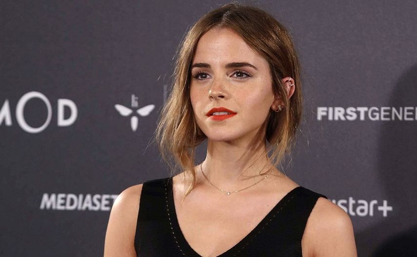  La actriz Emma Watson posó para los medios en Madrid con motivo del estreno de Regresión, el nuevo thriller del director de cine Alejandro Amenábar. (EFE).