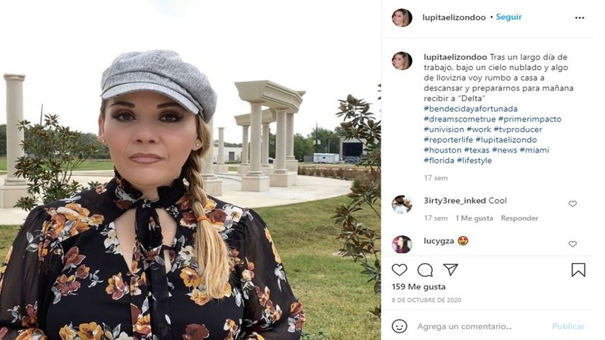 La periodista Lupita Elizondo.