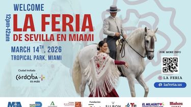 Imagen del cartel oficial de la Feria de Sevilla 2026, evento que llevará el ambiente andaluz al sureste de Estados Unidos.