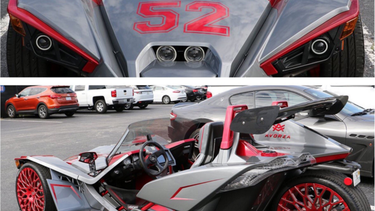 El Polaris Slingshot que ahora usa Céspedes le costó 68.000 dólares. (CAPTURA TWITTER)