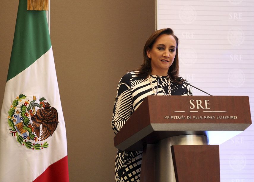 Claudia Ruíz Masseiu, secretaria de relaciones exteriores de México