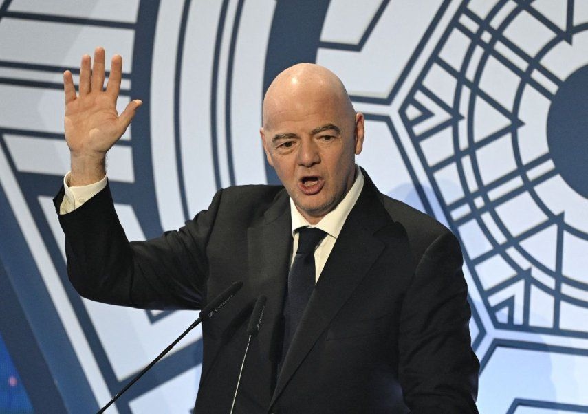 El presidente de la FIFA, Gianni Infantino, habla durante una ceremonia en Seúl, el 29 de octubre de 2024.