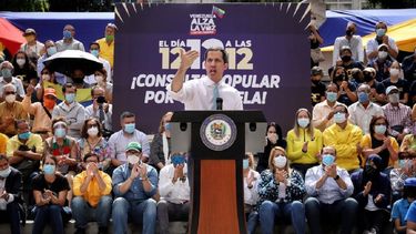 Juan Guaidó , presidente encargado de Venezuela.&nbsp;