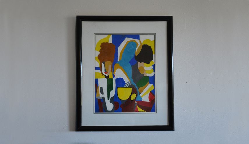 Mujeres, 1997, acrílico, 14 X 18.