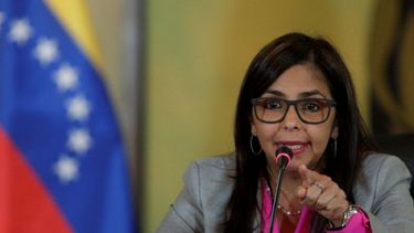 Delcy Rodríguez, canciller de Venezuela.