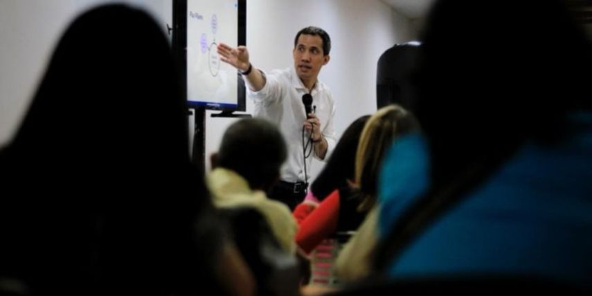 El presidente encargado de Venezuela, Juan Guaidó.