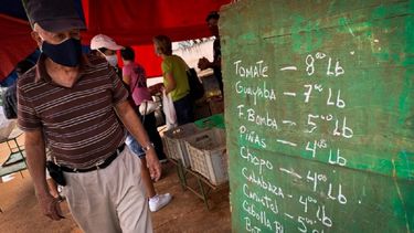 Nuevos altos precios, menos alimentos en La Habana. AFP/Adalberto Roque.