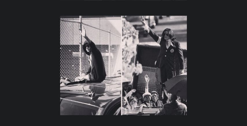 La foto que publicó Justin Bieber en su Instagram comparándose con Michael Jackson. (Instagram)