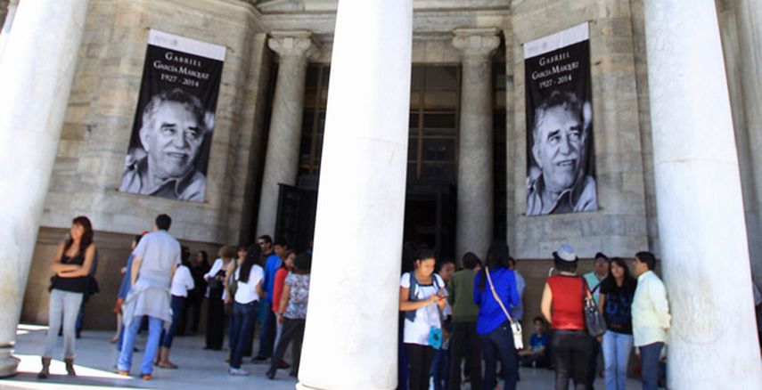 El domingo la Ciudad de México ya iniciaba el recuerdo de García Márquez de manera menos formal al abrir las celebraciones del Día del Libro. (EFE)