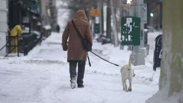 En el Estado de Nueva York, al este de los Lagos Erie y Ontario, puede haber hasta 1.30 metros de nieve.