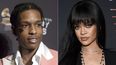 En esta combinación de fotografías A$AP Rocky asiste a la gala previa a los Grammy y homenaje para íconos de la industria en Beverly Hills, California el 9 de febrero de 2019, izquierda, y Rihanna en el estreno del desfile Savage X Fenty Vol. 3 en Nueva York el 22 de septiembre de 2021.&nbsp;
