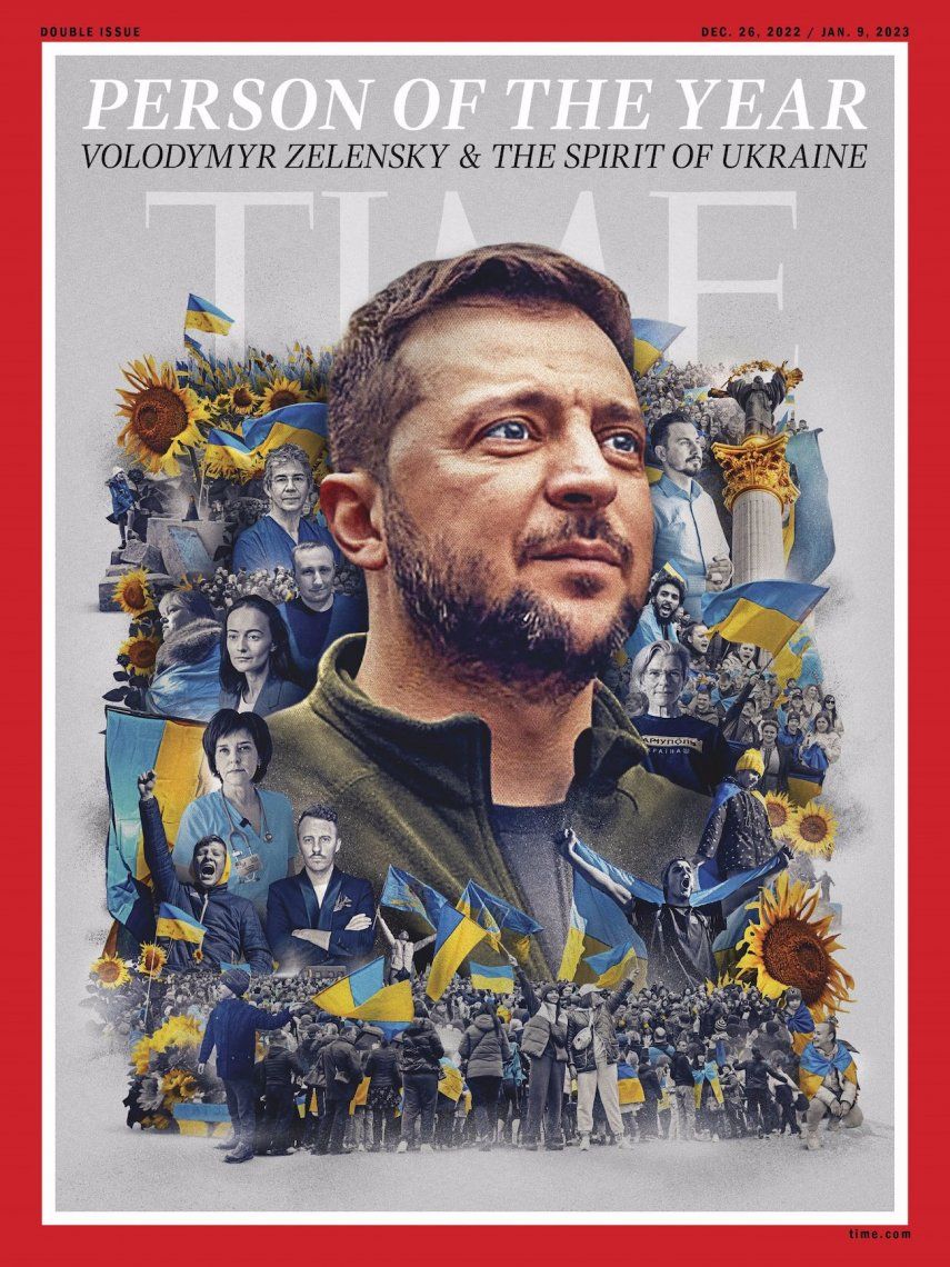 Volodimir Zelenski, persona del año para la revista Time.&nbsp;