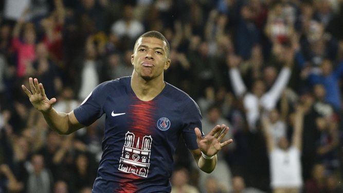 Kylian Mbappé, estrella del francesa del Paris Saint-Germain.