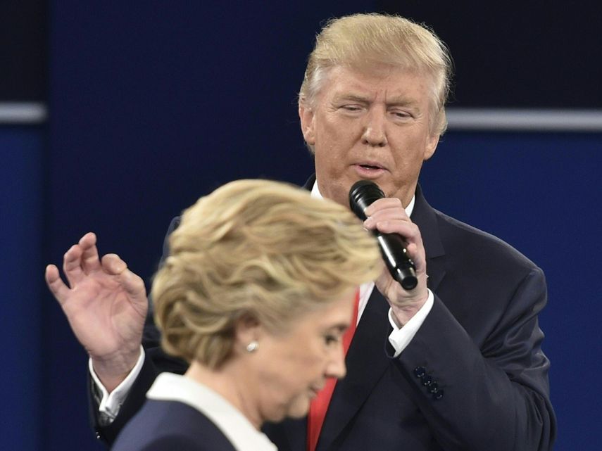 Una foto de archivo del expresidente Donald Trump durante la campaña electoral en el 2016.