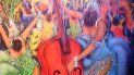 La obra que Humberto Benítez creó para esta edición de Cuba Nostalgia rinde homenaje a la mujer cubana y al emblemático cabaret Tropicana. La obra que Humberto Benítez creó para esta edición de Cuba Nostalgia rinde homenaje a la mujer cubana y al emblemático cabaret Tropicana.
