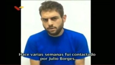 Fotograma del video difundido por el régimen de Maduro de lo que pretende ser una confesión del diputado opositor Juan Requesens, asusado de estar vinculado al supuesto atentado del 4 de agosto.