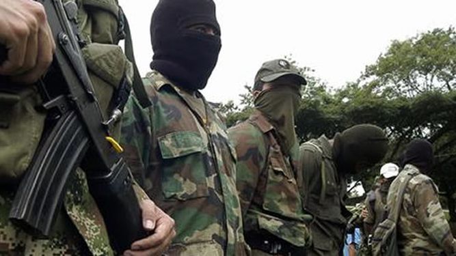 Miembros de la Fuerzas Armadas Revolucionarias de Colombia (Farc). Foto EFE