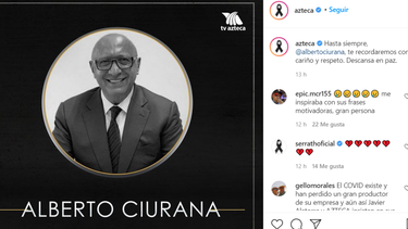 alberto ciurana, ejecutivo de tv azteca, murio por covid-19