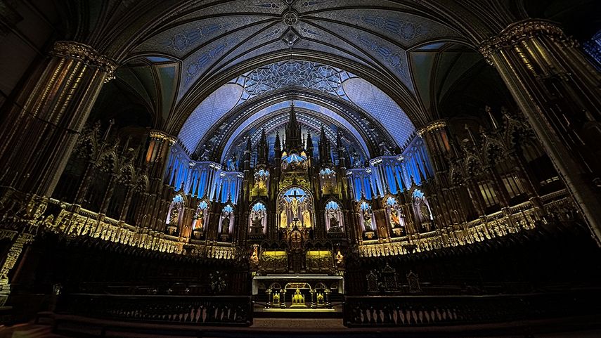 Basilica of Notre-Dame, Montreal.